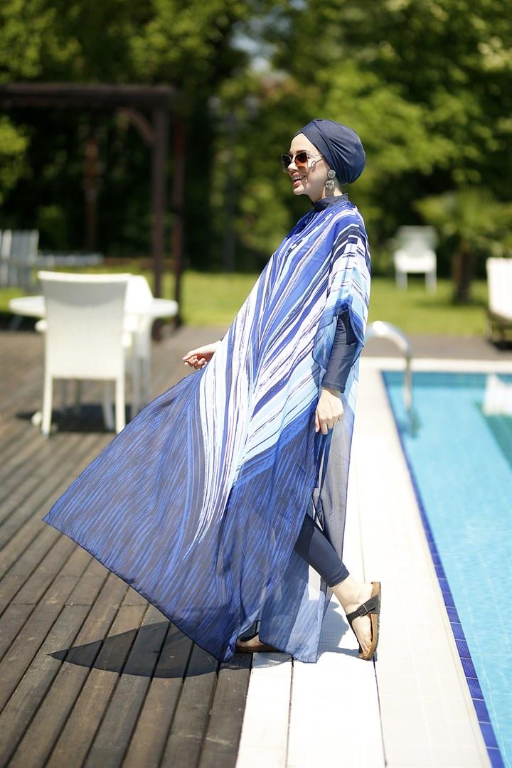 Product Introduction of Muslimah Swimming Suit 3 Pieces Set Women Swimming Suit Long Sleeve Swimwear Hijab Swimsuit Plus Size 30