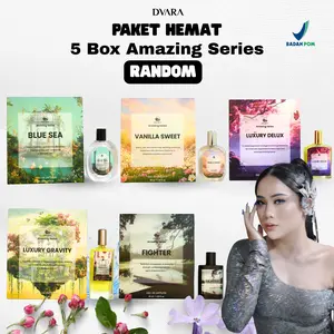 PAKET SPECIAL 5 AMAZING + 7 TRAVELSIZE BY DVARA PARFUME UNISEX COWOK CEWEK