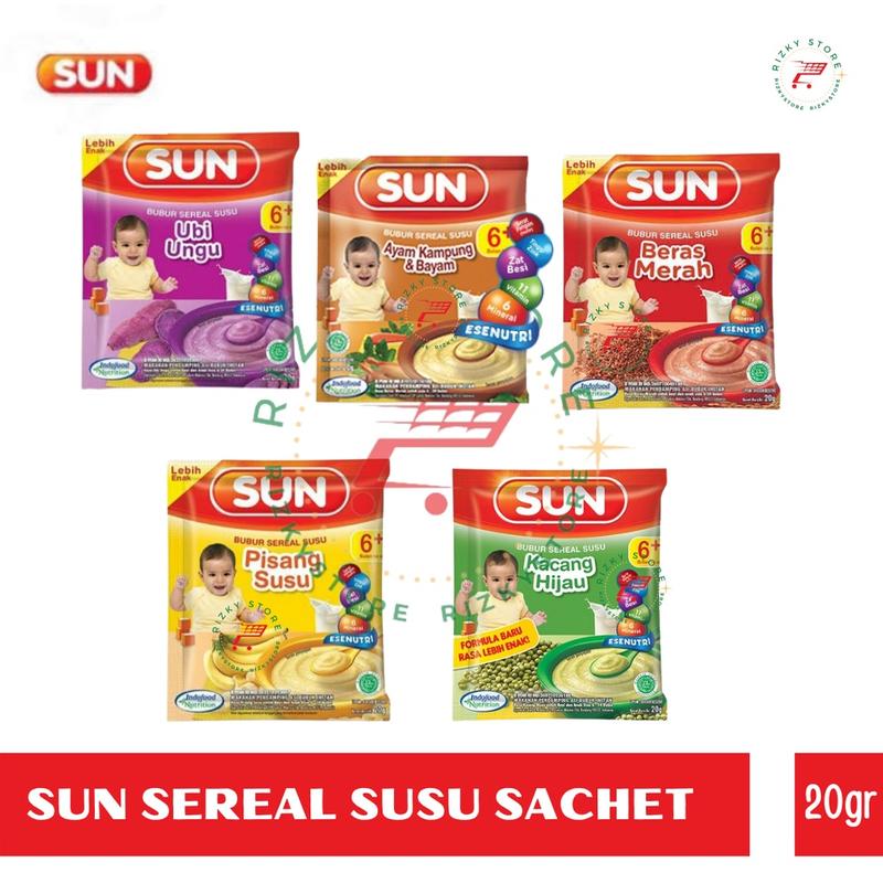 SUN bubur Sachet 20 Gram 5 VARIASI - Shop | Tokopedia