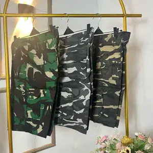 Celana pendek cargo motif pria, bahan katun  size 28-38 3warna lengkap