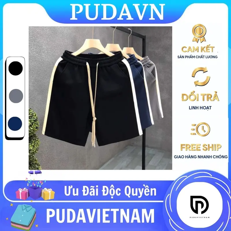 Quần đùi thời trang nam cao cấp, quần short nam chất vải umi thoáng mát 0