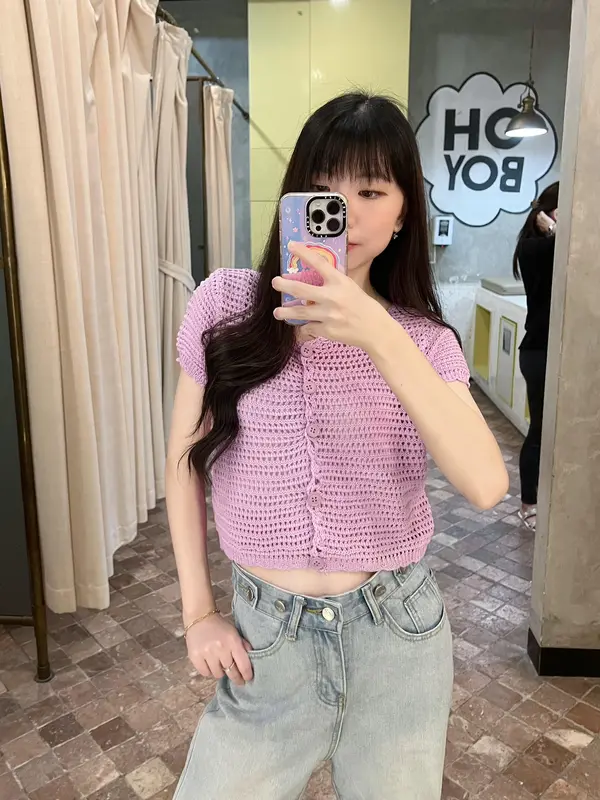 [Marchie] READY STOCK BANGKOK - Chunyu Summer Cardigan / Luaran See Through Perempuan / Outer Wanita Lengan Pendek 0