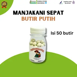 Manjakani Sepat Butir Putih 50 Butir Boba Putih
