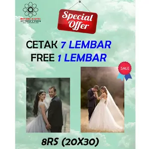 Cetak Foto 2X8RS (20cmX30cm) Mesin Noritsu Japan dan Paper Fujifilm Berkualitas