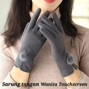 Sarung Tangan Musim Dingin Wanita Touchscreen