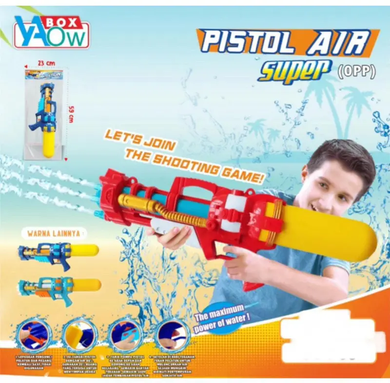 MAINAN ANAK TEMBAKAN AIR SUPER WATER GUN / MAINAN ANAK TEMBAK TEMBAKAN AIR UKURAN SUPER BI43 PROMO 0