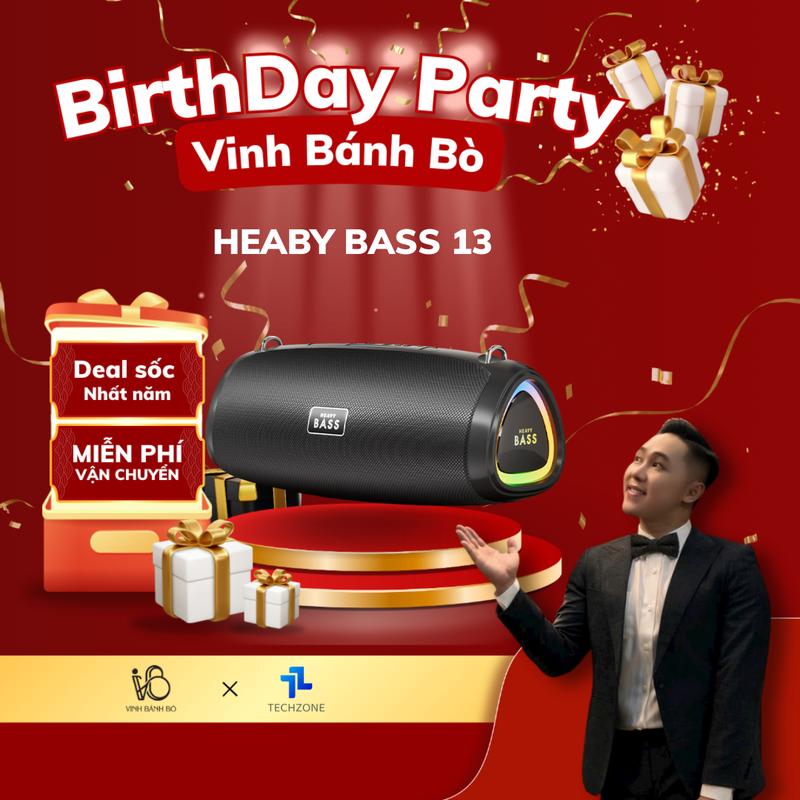 [ĐỘC QUYỀN TIKTOK SHOP] Loa bluetooth Heavy Bass 13 chính hãng, loa cầm tay di động âm bass mạnh TZVN