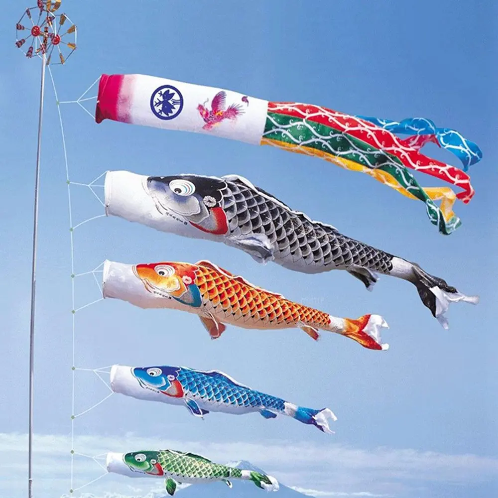 Toy Outdoor Kite Yard Decor Hanging Decorations Wind Chimes Carp Flag Windsock