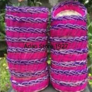 Sodan Rotan Warna Pink mix Ungu isi 12 pcs ukuran 16, 18, dan 20 untuk keranjang buah, hantaran dllnya.