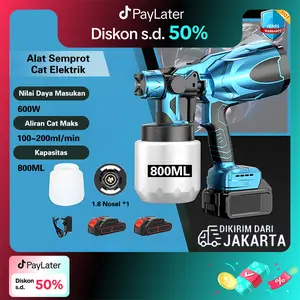 600W Mesin Semprot Cat Elektrik Nirkabel Berkekuatan /Mesin Semprot Cat/ Kompresor Semprot Cat/Alat Semprot Cat/Semprot Cat Tanpa Kabel