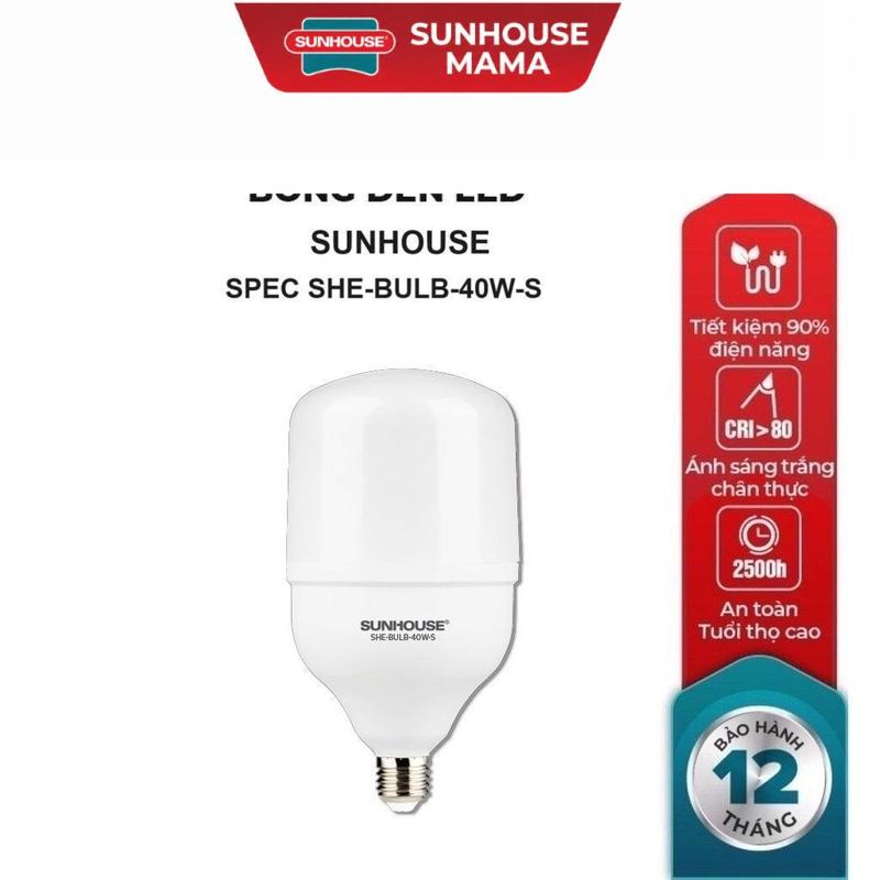 BÓNG ĐÈN LED BULB SUNHOUSE SPEC SHE-BULB-40W-S