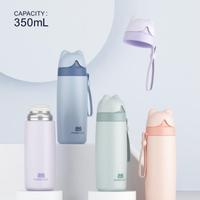Gambar THERMOS / BOTOL MINUM ANTI TUMPAH XW F-4031 FLASK 350ML STAINLESS 304 - Biru Muda dari Orinoco Smart Living Kota Bogor 1 Tokopedia