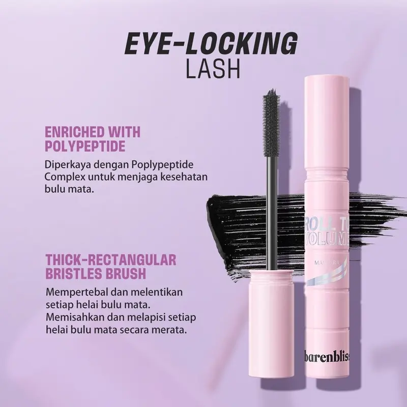 BARENBLISS Maskara Roll To Volume Mascara Bnb Roll Volume Maskara 3