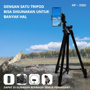 Tripod Kualitas Premium NP-3180 Camera Holder Kamera Accessories