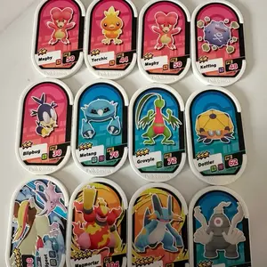 Pokemon mezastar Original bintang 2 3 4 5 tag chip asli dari mesin