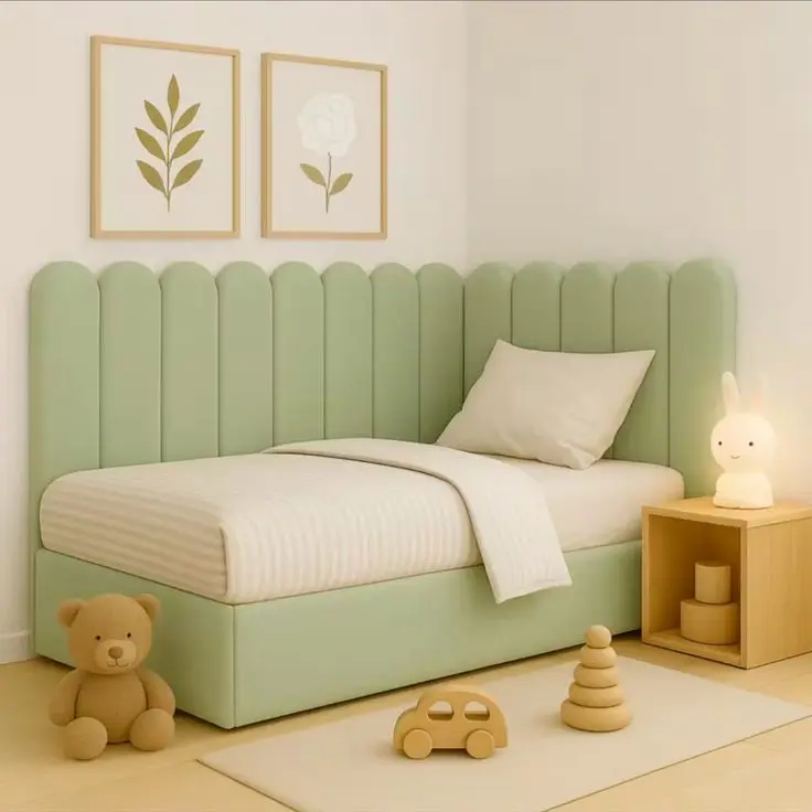 HARGA PER 1 Unit | Headboard Tempel Dinding Model Scallop | Sandaran Kasur Minimalis Premium Busa Empuk
