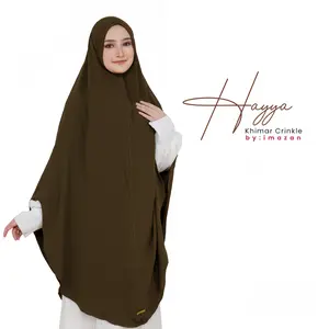 Imazan ~ Hayya Series ~ Khimar Syar'i Instan Jumbo Non Pad Crinkle Airflow Premium Khimar Syar'i Praktis Khimar Nyaman Model Terbaru khimar Panjang Simple
