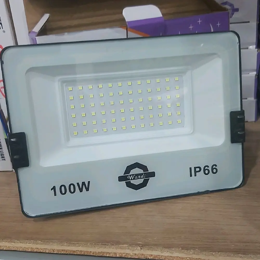 lampu sorot 100W 100 Watt putih 220V listrik