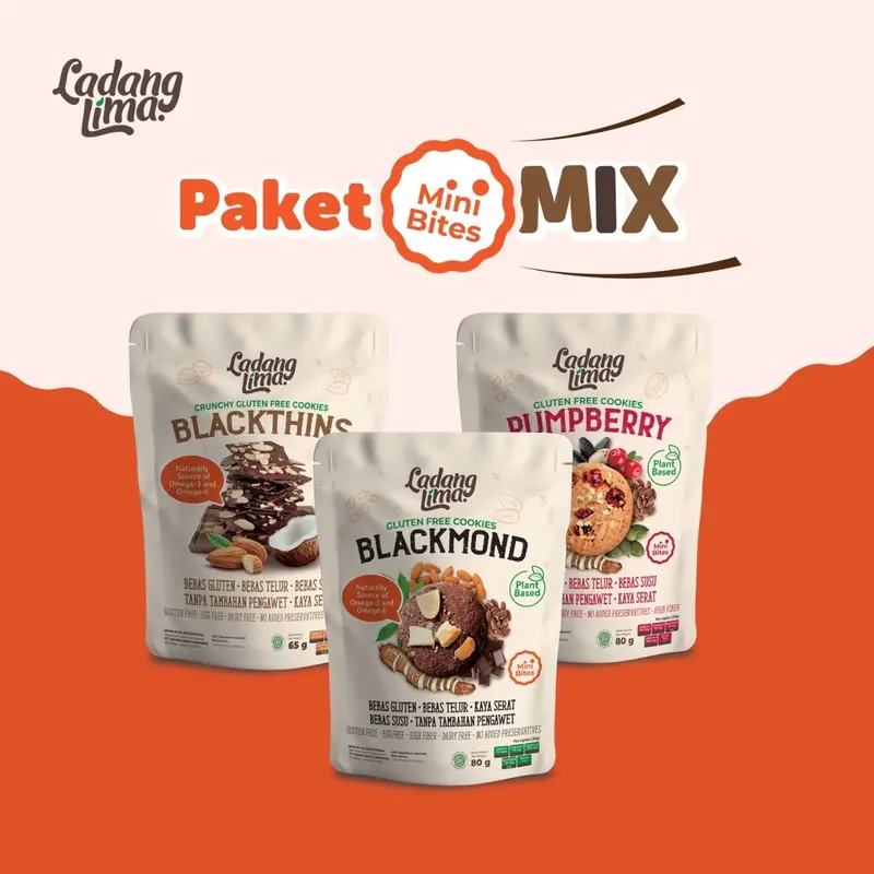 Ladang Lima Healthy Cookies Mini Bites | Gluten Free Halal Food Almond Dairy 1