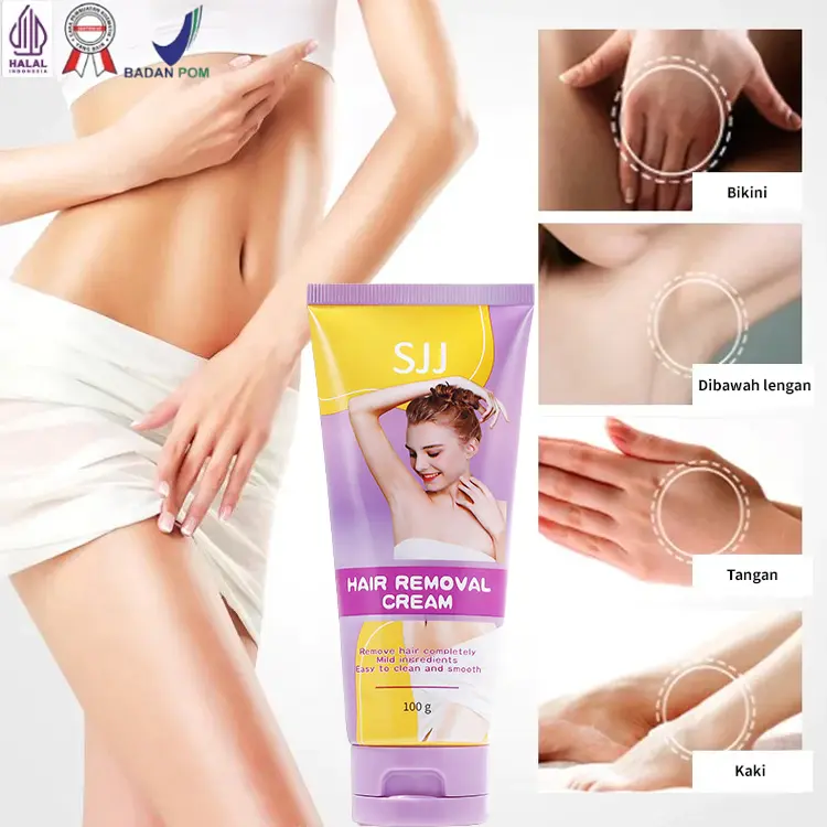 【Beli 5 Gratis 5 】【Halal】Depilatory Cream untuk Perawatan Kulit krim bulu ketiak pencabut bulu ketiak hair wax removal Perontok Waxing 1