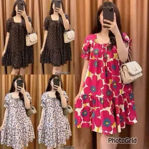 HOMEDRESS LOMITA BUSUI FRIENDLY Daster Wanita Rayon Viscose Motif Panjang Bumil Tidur Full Obras 120cm x 90cm