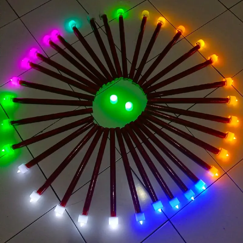 Obor Elektrik Model Lampu LED Lilin ramah lingkungan untuk keperluan pawai dan karnaval 5