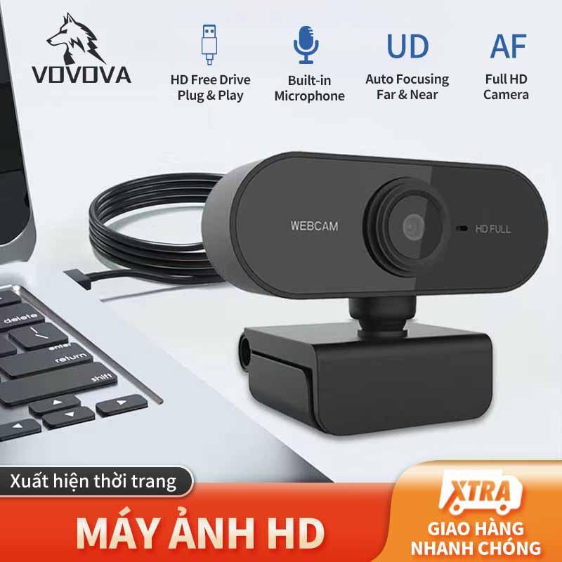 Camera Webcam VOVOVA máy tính để bàn 1080P HD Có Mic Đàm Thoại Video Camera máy tính gia đình