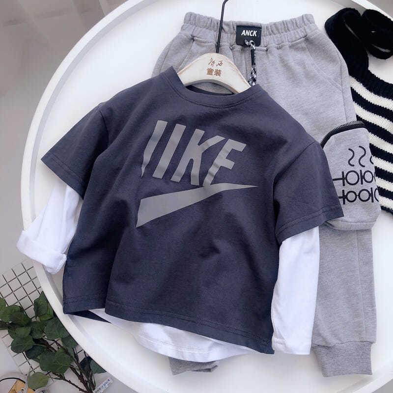 Product Introduction of Boys Summer Trendy T-shirt Top Short sleeved Loose Pullover Versatile Thin Breathable Unisex Clothes Trendy softjeansbaby 20