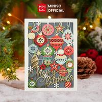 Gambar MINISO - Christmas Praise Collection Hollowed Gold-Stamping Holographic Greeting Card - Kartu Ucapan Natal - Christmas Gift dari Miniso Lifestyle ID Kab. Karawang 2 Tokopedia