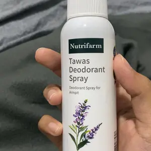 NUTRIFARM - TAWAS SPRAY 100ML DEODORANT SPRAY TAWAS CAIR Mencegah Keringat Berlebih & Membuat Kulit Ketiak Lembut Original