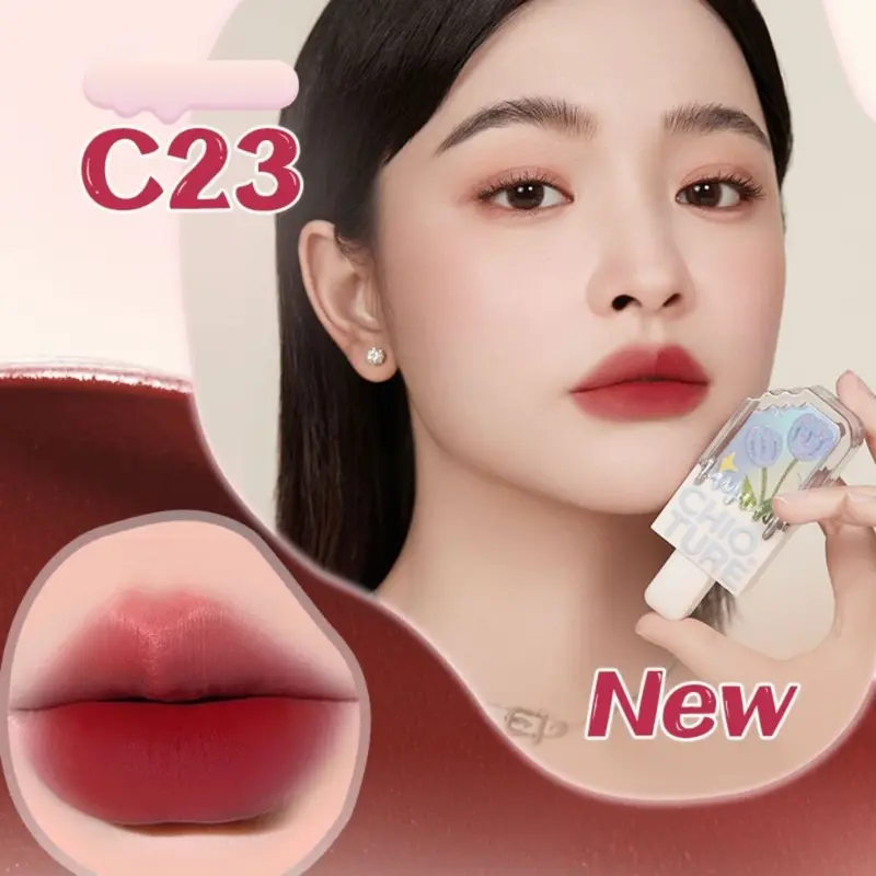 Son Môi Màu Nude Dễ Thương, Chioture, Dành Cho Nữ, Thời Trang Thu Đông, Kem Son Bóng, Thích Hợp Cho Môi Cosmetic Mỹ Phẩm Women 8