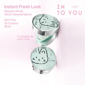 [Best Seller][Soobin's Pick] INTO YOU Air Cushion Blush Efek Natural Glow dengan Highlight Contour Cocok untuk Natural Fresh Look