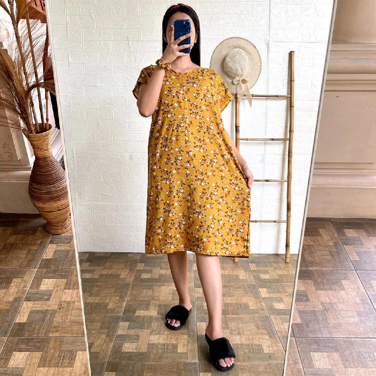 Daster pendek rayon daster murah daster kekinian daster bunga homedress rayon homedress rayon bunga