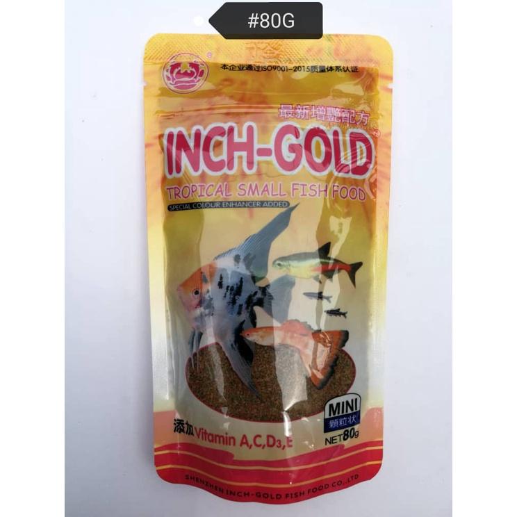 Inch-Gold 80gram Tropical Small Fish Food Feed Aquarium Makanan Ikan Akuarium Tropikal Kecil