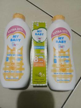 Product Review of [BUNDLING] 1 BOTOL MY BABY TELON 90 ML + 2 BOTOL POWDER MY BABY 100 GR from R**n 1