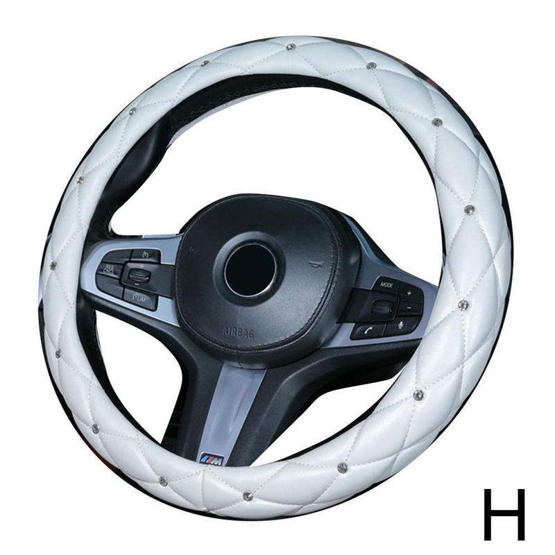Product Introduction of 1pcs Leather Car Steering Wheel Cover Women Car Interior Decoration For All Season Universal K7O8 39