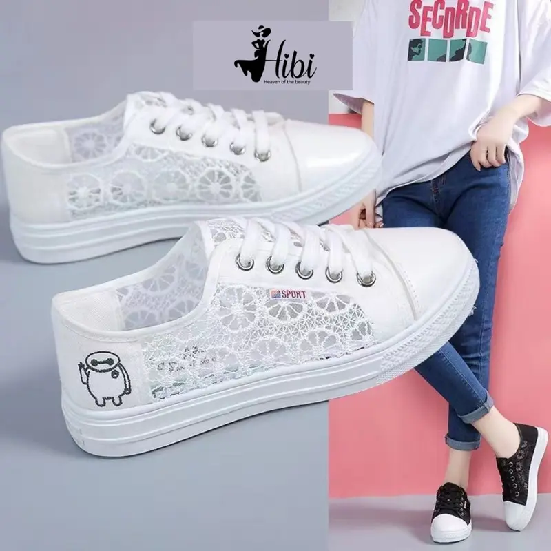 Giày Thể Thao Nữ, Mềm Mại Nhẹ Thoáng Khí , Lưới Mỏng Phong Cách Mới GN47 Shoes Sneaker giay hocsinh tho 0