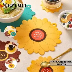 EH - Alas Silikon Dapur Anti Panas Serbaguna Tahan Suhu Tinggi Untuk Panci Wajan Gelas Mangkuk