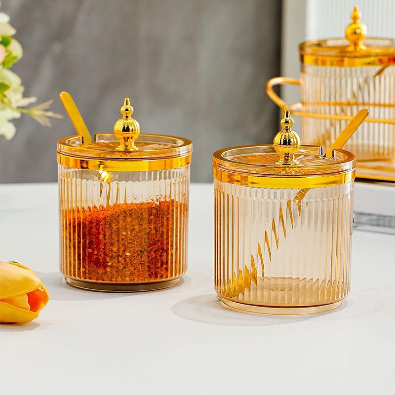 Product Introduction of [MS] Toples Penyimpanan Bumbu Dapur Spice Jar 3in1 dengan Tatakan Kitchenware 12