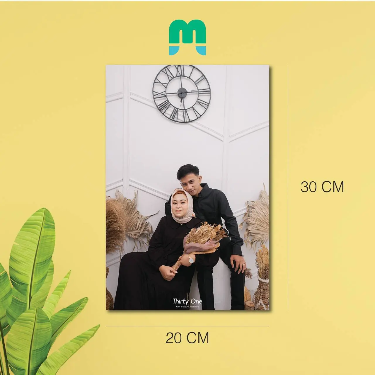 [BISA COD] PAKET 4 PCS CETAK FOTO FULL BINGKAI UKURAN 20 X 30 CM