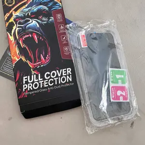 MIGOZ Tempered Glass Anti Dust Anti Spy Untuk IPhone 11 12 13 14 15 16 17 Pro Max Fullcover Privacy Protector