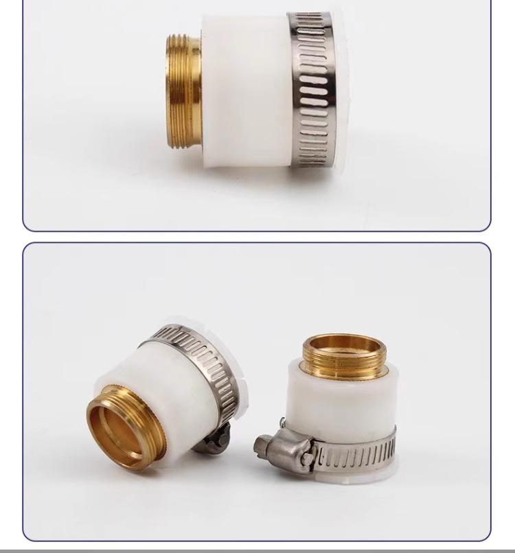 Product Introduction of 20/22mm Universal Joint of Faucet White Silica Gel Tap Water Water Filter Universal Joint Kitchen and Bathroom Faucet Accessories 5