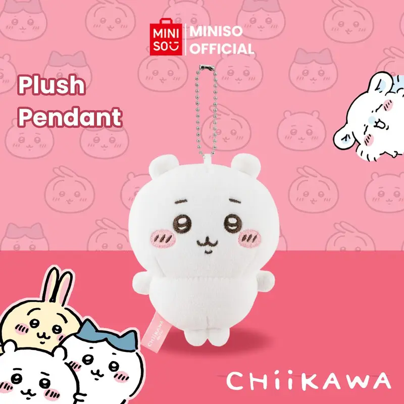 Miniso x Chiikawa Collection Plush Pendant Liontin Tas Gambar Lucu Gantung di Tas Gantungan Kunci Koper Bag Charm dan Barang Lainnya Boneka Hadiah 2