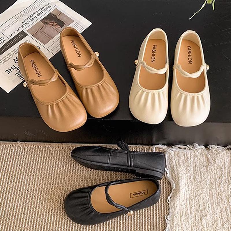 Sepatu Flat Slip-On Wanita Terbaru, Berujung Bulat dengan Sol Lembut dan Nyaman — Alas Kaki Kasual Bertumit Rendah untuk Pemakaian Sehari-hari & Berjalan Santai