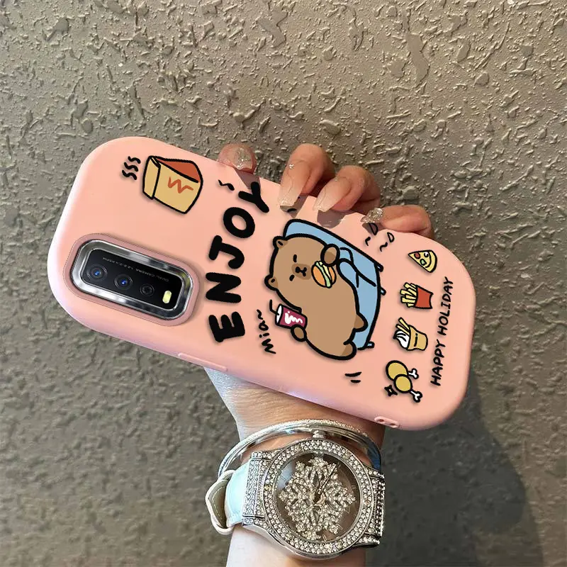 Untuk VIVO Y20 Casing tebal anti jatuh Y20S Casing softcase Y20A Desain terbaru V2029 Casing HP wanita Y11S Casing lucu Y12S Case bumper Modis V2026 Casing handphone V2028