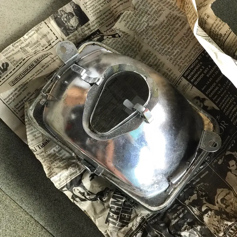 Reflektor Vespa PS TV Komplit dan kaca Saja 1