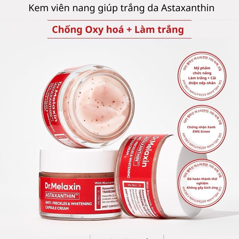 [Chính hãng] Kem nám Dr Melaxin Astaxathin Extra Whitening Ampoule 50ml hỗ trợ xử lý nám sạm và tàn nhang, sáng da đều màu