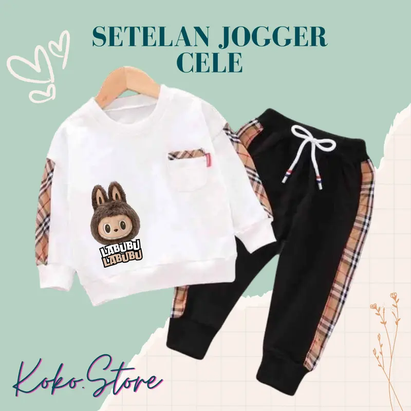 Koko.Store19 Setelan Anak Laki Laki Perempuan Baju Set Panjang Motif Terbaru Untuk Usia 1-5 Tahun Fashion Parsel 1