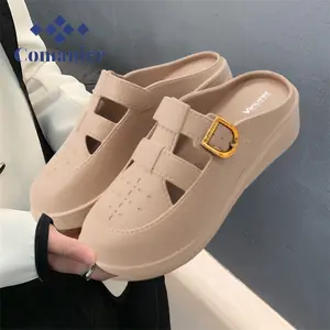 Comanier Sepatu Sandal Wanita Wedges Sandal Cewek Karet Premium Ringan Empuk Terbaru