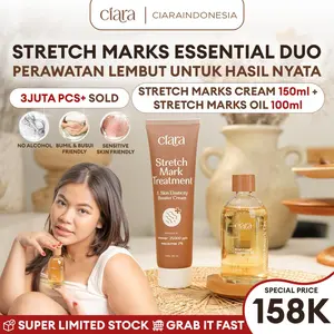 Ciara Stretch Mark Treatment & Skin Elasticity Booster Cream X Stretchmarks Treatment Oil